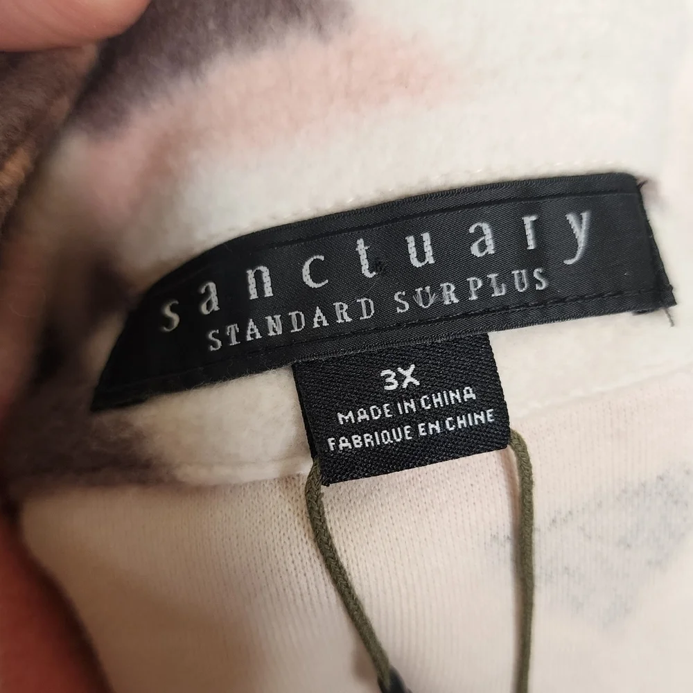 Sanctuary Yellowstone Shacket 3X NWT